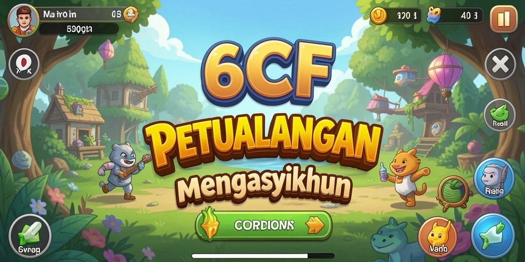 Tampilan gameplay 6CF yang menarik dan dinamis.