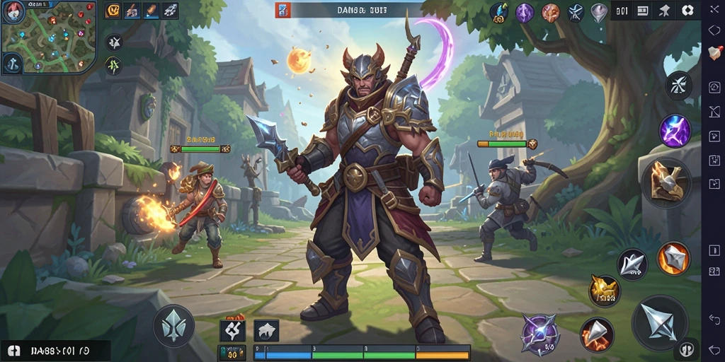 Tampilan gameplay <strong>DAM88</strong> yang menakjubkan dengan aksi seru dan karakter yang keren.