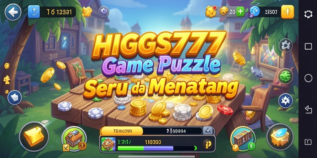 Tampilan gameplay HIGGS777 menampilkan tantangan puzzle yang seru.