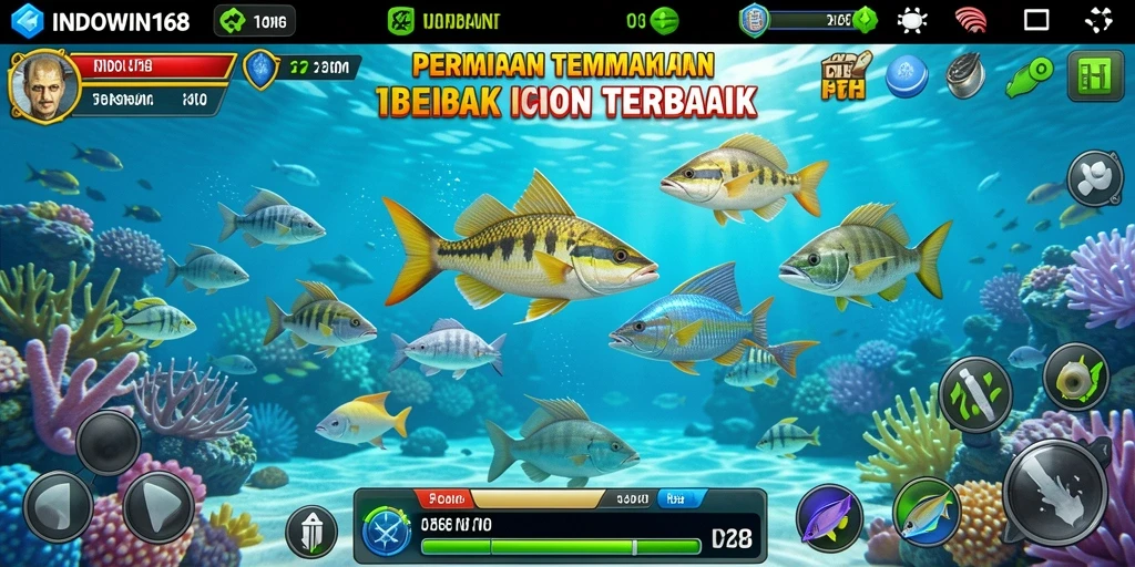 Gameplay seru dengan aksi menembak ikan yang mendebarkan.